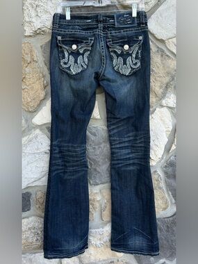 Buckle Mek Denim Jeans Size 27 St. Louis Bootcut 32" Inseam Y2K Grunge Style